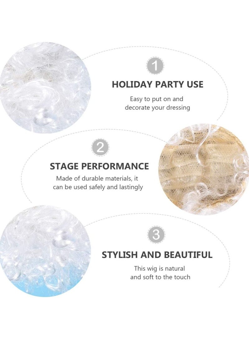 Estelle White Afro Curly Clown Wig Circus Carnival Party Costume Cosplay Party Hair Wigs for Adult and Kids - Image 3