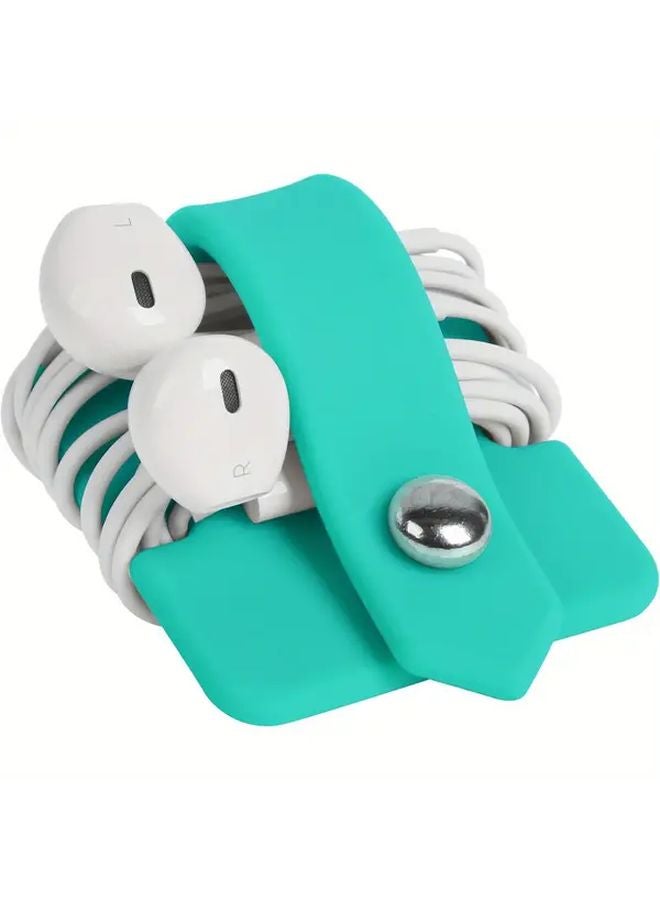 Black Headphone Cable Organizer Earbud Cord Management Tangle Free Compact Design - Image 2