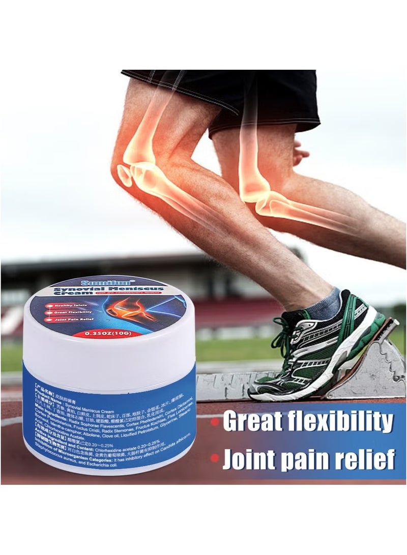سوميفون 3 عبوات من مرهم مسكن لمفاصل الركبة، مرهم لتسكين آلام العضلات، يوفر راحة سريعة ويخفف آلام العضلات المزمنة، جل بارد لالتهاب أوتار اليد والقدم، كريم مسكن للمفاصل بتركيبة طبيعية 100% 10 جم*3 - Image 3