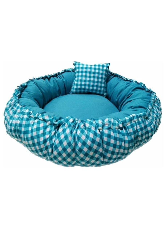Moro Moro Round Cotton Pet Bed – Reversible & Soft for Cats and Small Dogs - Image 3
