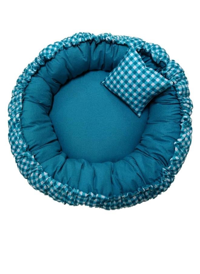 Moro Moro Round Cotton Pet Bed – Reversible & Soft for Cats and Small Dogs - Image 1