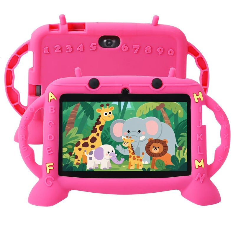 MengDash Kids Tablet Android 11 Tablet for Kids 7 inch 210 Educational Learning Toddler Tablet 3GB RAM32GB ROM Storage Google Play YouTube Baby Girl boy Present Red - Image 2