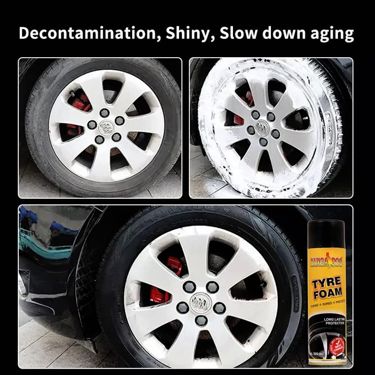 Kangaroo® TYRE Foam 500 ML - Extreme Shine - Hi Tech Formulation (500 ML) - Image 4