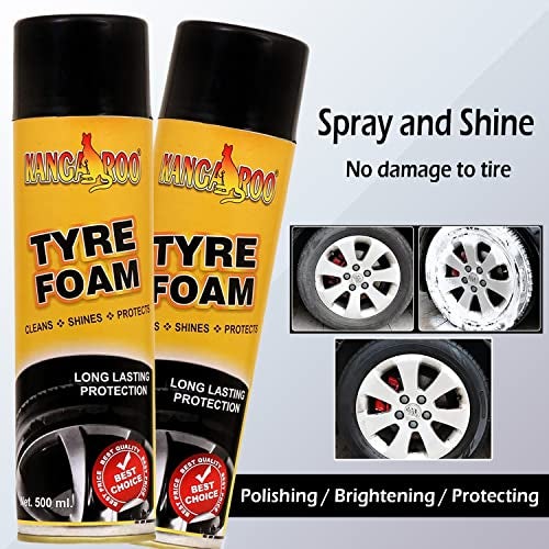 Kangaroo® TYRE Foam 500 ML - Extreme Shine - Hi Tech Formulation (500 ML) - Image 3