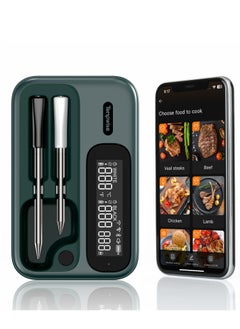 INKBIRD Wireless BBQ Meat Thermometer WiFi 5G and Bluetooth 5.4 Dual Mode BBQ Food Thermometer Long and Short Probe Combo Backlit HD LCD Multiple Temperature Alarms IP67 Waterproof for Everyday Cooking Grilling Smoking  - Image 1