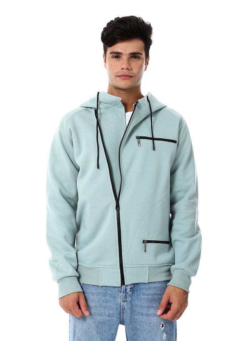 Caesar Men's hoodie with zipper and hood - Image 1