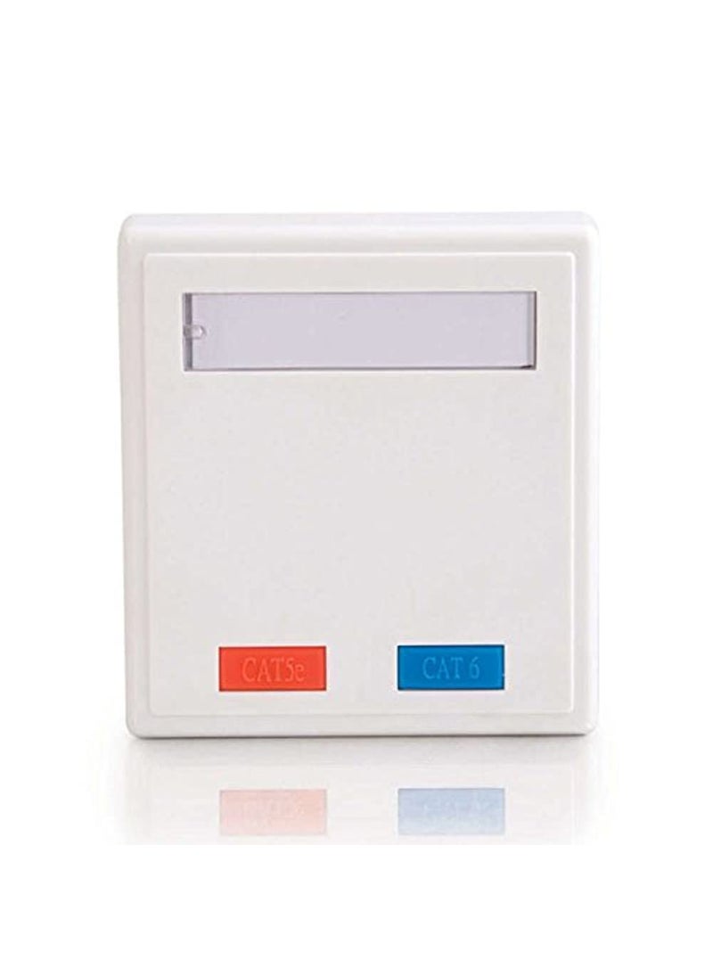 C2G C2G 03837 2-Port Cat5e Surface Mount Box, White  - Image 3