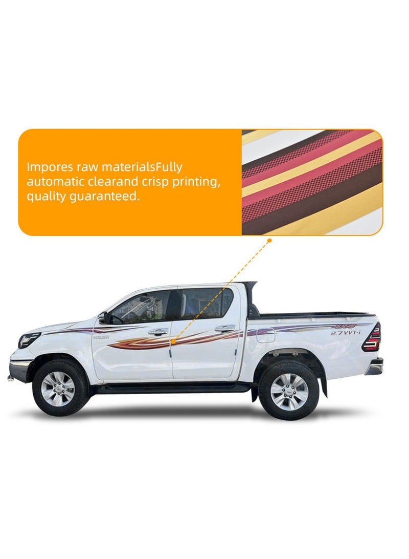 pickup sticker car automotive decals vinyl stickers 4x4 for toyota hilux 2018 2D LONG - Image 2