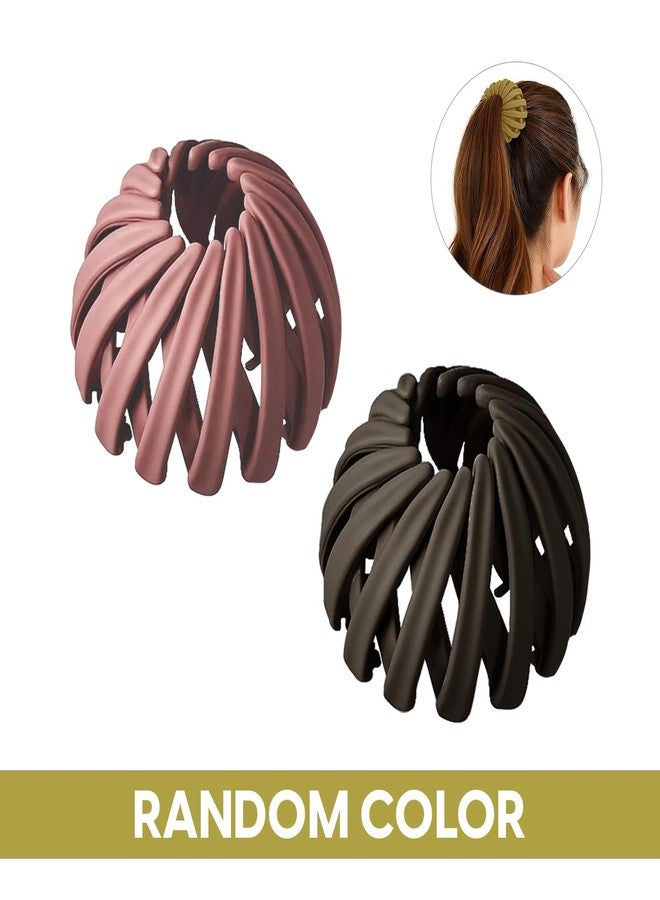 A2z s mart Korean Spiral Hair Claw Clips for Women (Pack of 2) | Strong Hold No-Slip Clutcher for Thick & Thin Hair | Matte Premium Hair Accessories for Daily Use - Image 2