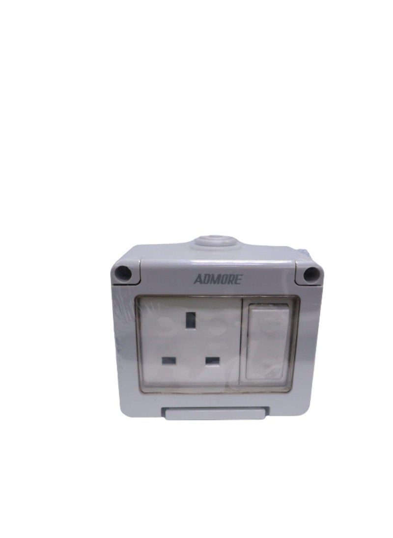ADMORE - Admore 13A Weatherproof Switch Socket 1G (IP55) WP405 - Image 1