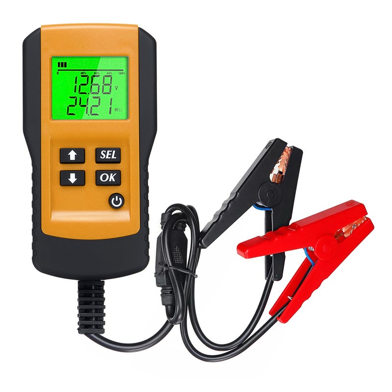 Digital 12V  Car Battery Tester Load Test and Analyzer of Battery Life Percentage,Voltage, Resistance and Deep Cycle Battery - Image 1