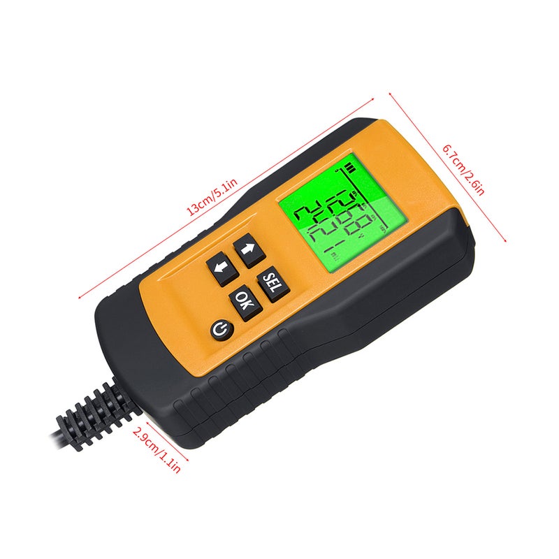 Digital 12V  Car Battery Tester Load Test and Analyzer of Battery Life Percentage,Voltage, Resistance and Deep Cycle Battery - Image 5