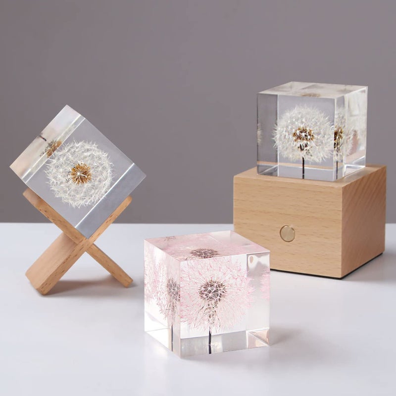 RESINWORLD Set of 4, 3", 2", 1.5", 1", 0.5" Clear Silicone Cube Molds, Large Deep Square Epoxy Resin Mold, Transparent Cube Silicone Molds for Resin Casting - Image 5