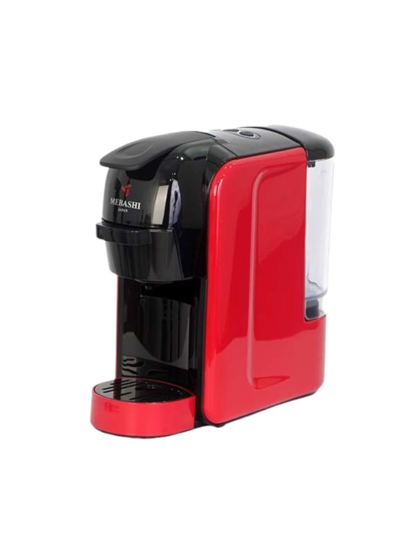 MEBASHI 3-in-1 Multi Capsule Coffee Machine, 0.6 L, 19 Bar, (ME-CEM301W) (Red) - Image 1