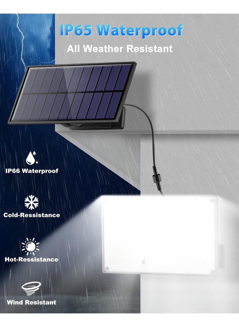 Solar-powered outdoor light, 172 LED beads, 3-mode split motion sensor light, with remote control, IP65 waterproof solar floodlight, suitable for patios, terraces, gardens, and garages (1 unit). - Image 4