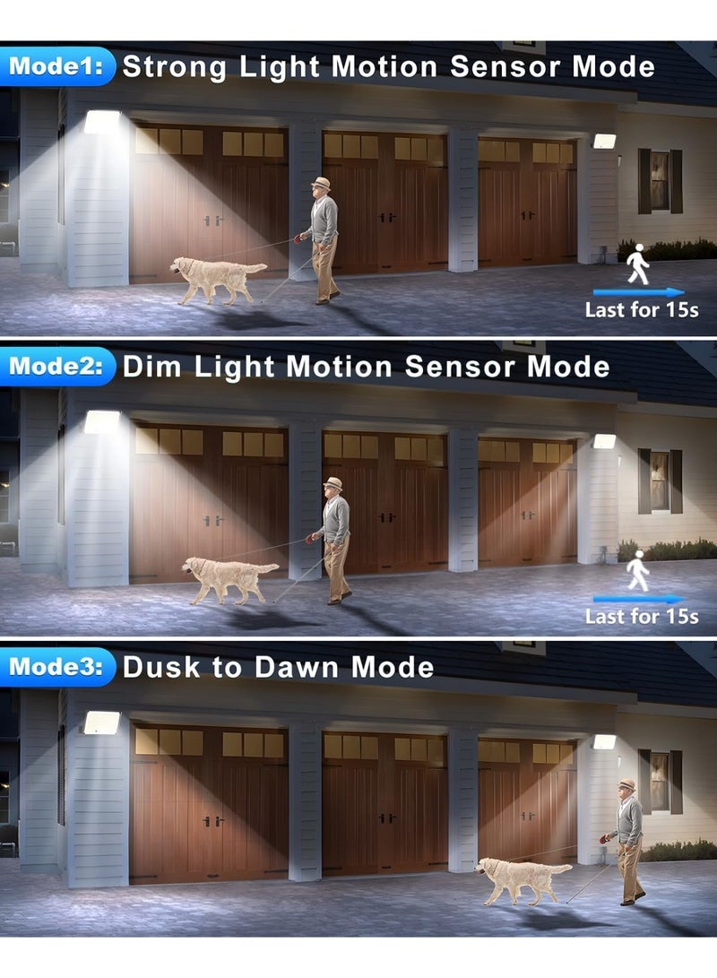 Solar-powered outdoor light, 172 LED beads, 3-mode split motion sensor light, with remote control, IP65 waterproof solar floodlight, suitable for patios, terraces, gardens, and garages (1 unit). - Image 2