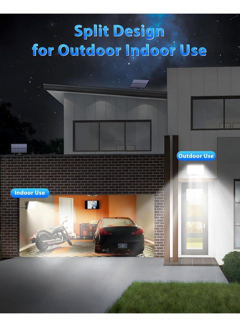 Solar-powered outdoor light, 172 LED beads, 3-mode split motion sensor light, with remote control, IP65 waterproof solar floodlight, suitable for patios, terraces, gardens, and garages (1 unit). - Image 3