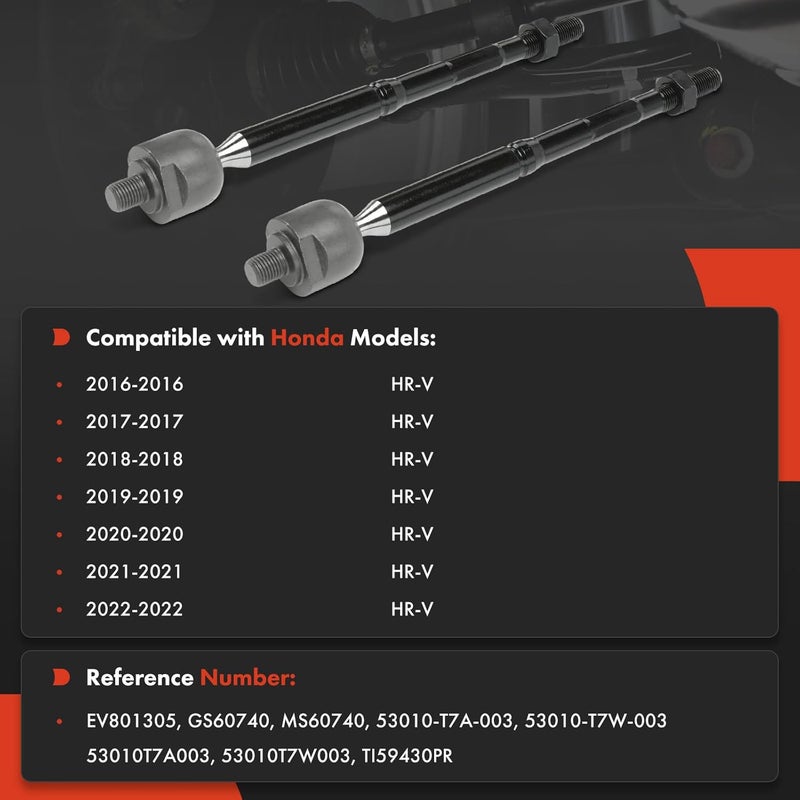 A-Premium Front Inner Tie Rod Ends for Honda HR-V 2016-2022 - Image 2