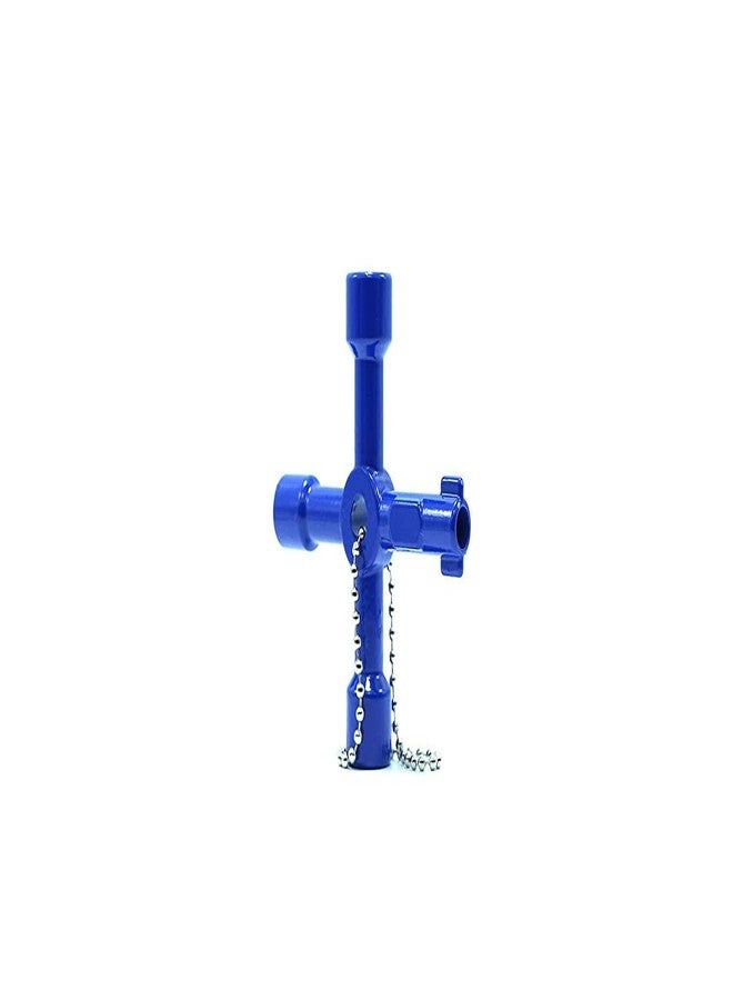 YOUMI Multifunctional Marine Tools Key Universal Control Cabinet Key Torque Wrenches Cross Key Train Door Key (Blue) - Image 5