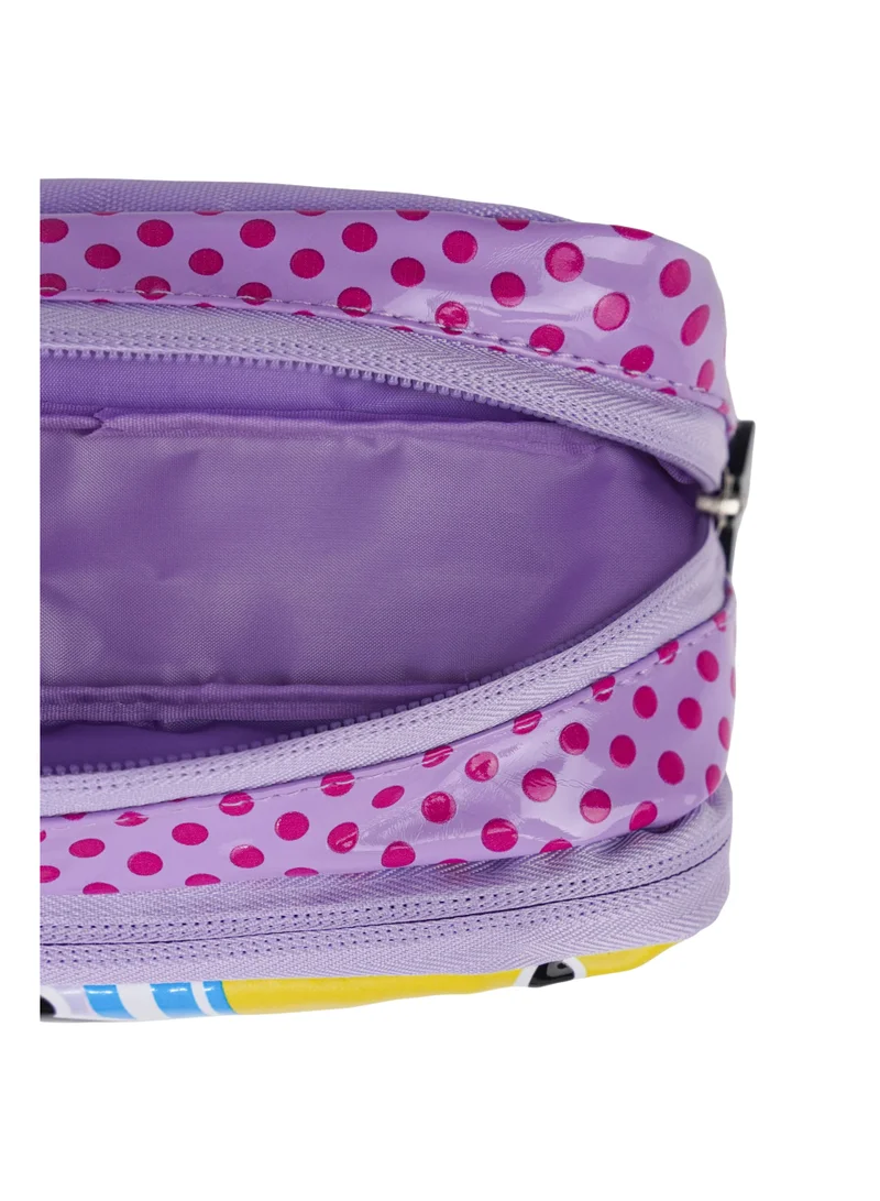 Sanrio purple Sanrio Kuromi Regular Pencil Case | Cute Kuromi Double Zipper Pencil Pouch for Kids | Large Capacity School Stationery Organizer | Durable Pencil Case for School & Travel for Women | Best Price UAE