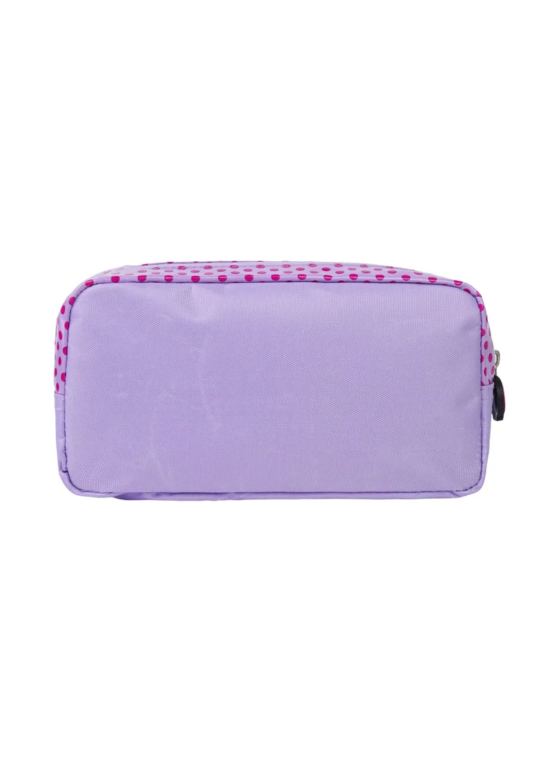 Sanrio purple Sanrio Kuromi Regular Pencil Case | Cute Kuromi Double Zipper Pencil Pouch for Kids | Large Capacity School Stationery Organizer | Durable Pencil Case for School & Travel for Women | Best Price UAE