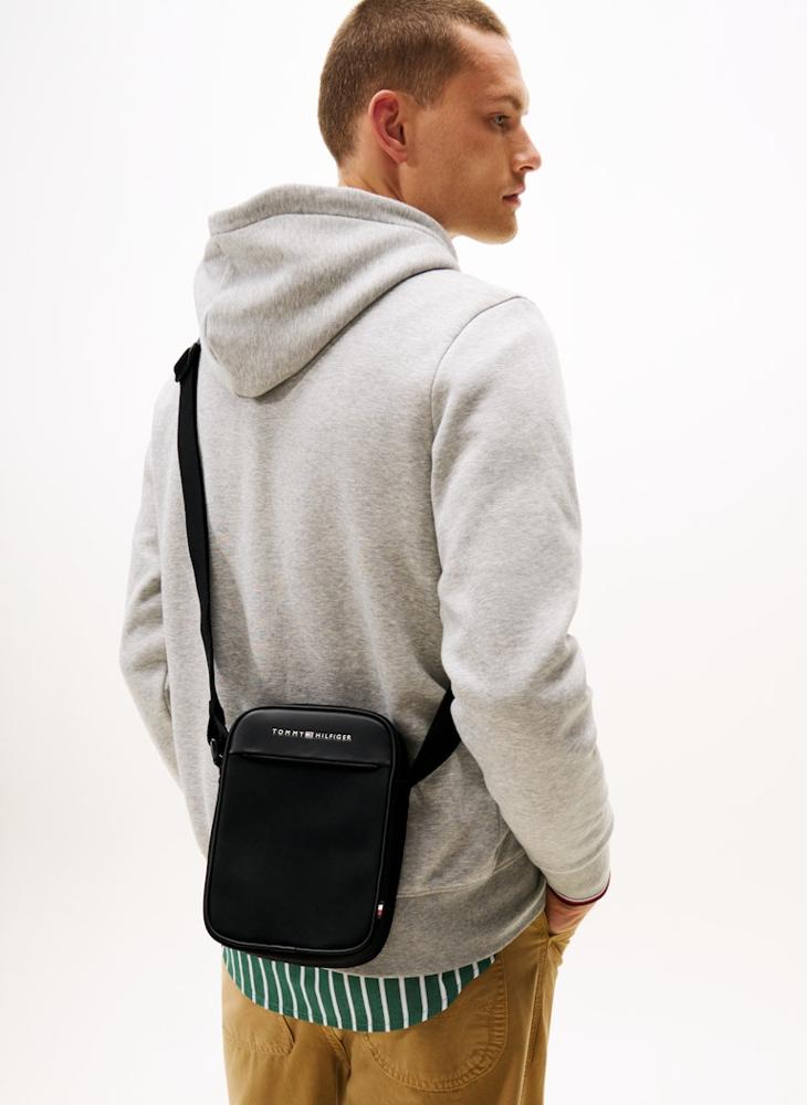 تومي هيلفيغر حقيبة ماسنجر مزينة بشعار الماركة - Image 2