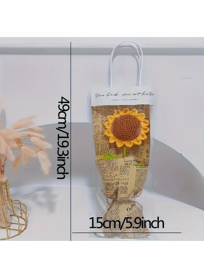 3 Bags Handmade Sunflower Artificial Flowers Home Kitchen Wedding Party Office Decor Gift - Image 3