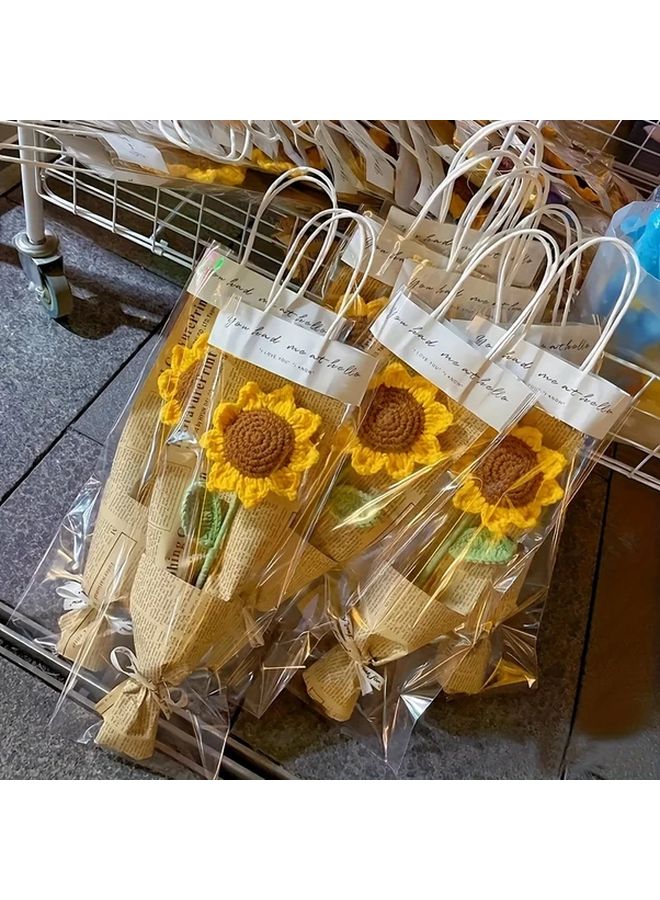 3 Bags Handmade Sunflower Artificial Flowers Home Kitchen Wedding Party Office Decor Gift - Image 4