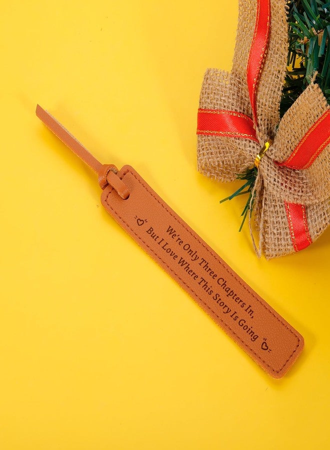 TI-EDC Leather Bookmark 3rd Anniversary Wedding Gifts for Him & Her - Image 5