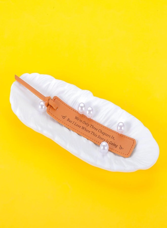 TI-EDC Leather Bookmark 3rd Anniversary Wedding Gifts for Him & Her - Image 3