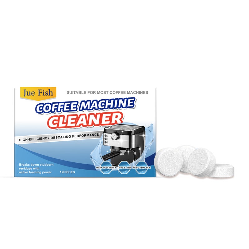 Jue Fish Coffee Machine Maintenance Tablets Coffee Stain Gentle And Safe Maintenance And Care Filter Cleaning Tablets - Image 1