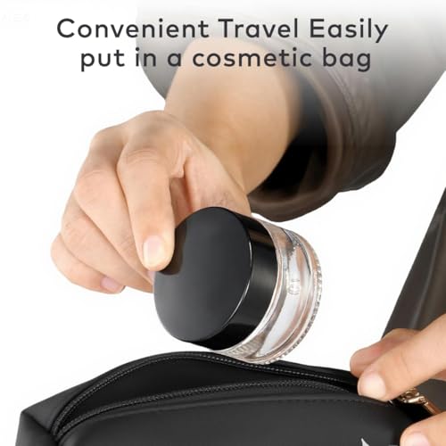 ASTRQLE 3PCS 5ML Black Cap Clear Glass Empty Refillable Makeup Cosmetic Face Cream Lotion Eye Cream Sample Jar Pot Bottle Container - Image 5