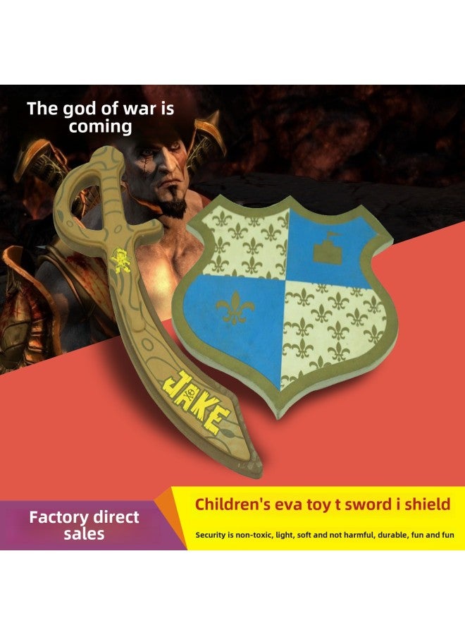 EVA Sword Toy Samurai Fighting Shield Children Outdoor Foam Sword Character Props Support Customization-Color:5  - Image 4