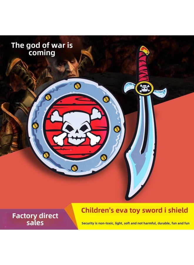 EVA Sword Toy Samurai Fighting Shield Children Outdoor Foam Sword Character Props Support Customization-Color:5  - Image 3