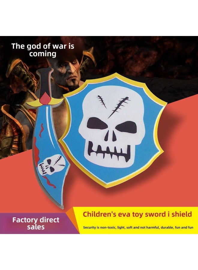 EVA Sword Toy Samurai Fighting Shield Children Outdoor Foam Sword Character Props Support Customization-Color:5  - Image 5