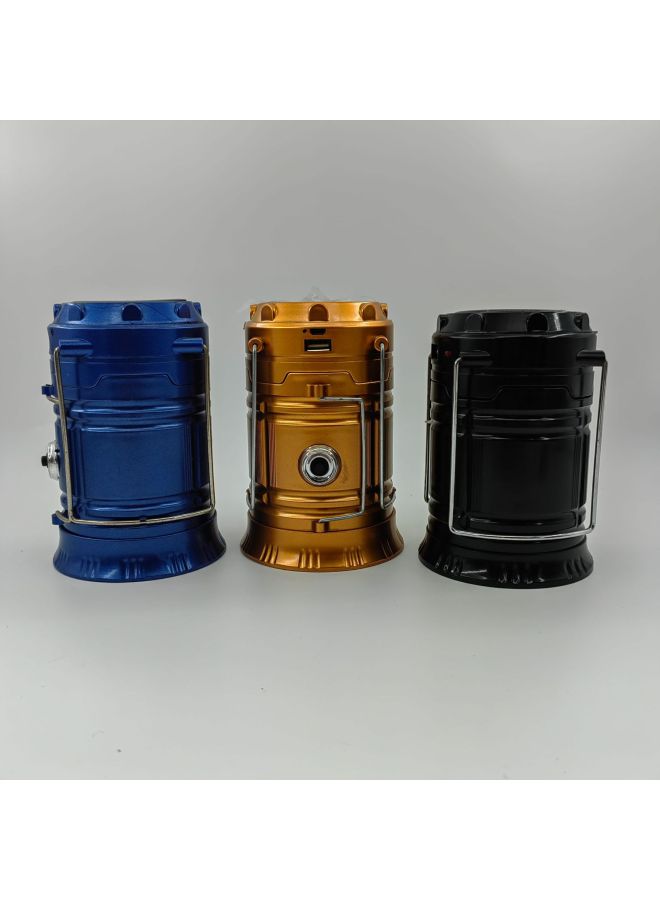 5800 Solar Charging Lantern Camping Lamp Outdoor Portable Flashlight Charging Can Be Used As Charging Treasure Camping Lantern-Color:Blue  - Image 2
