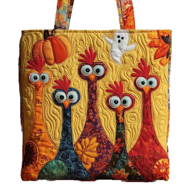 2026 New Chicken Digital Print Fashion Tote Bag - Image 5