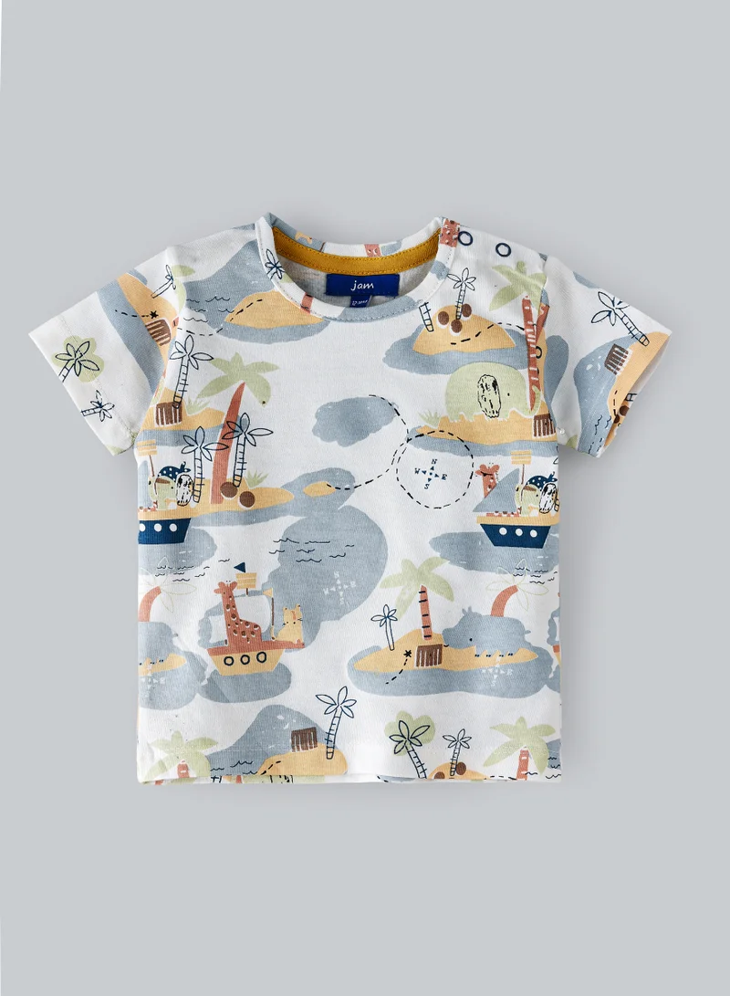 JAM Boys' Short-Sleeve Cotton Tees for Spring & Summer | Playful Prints