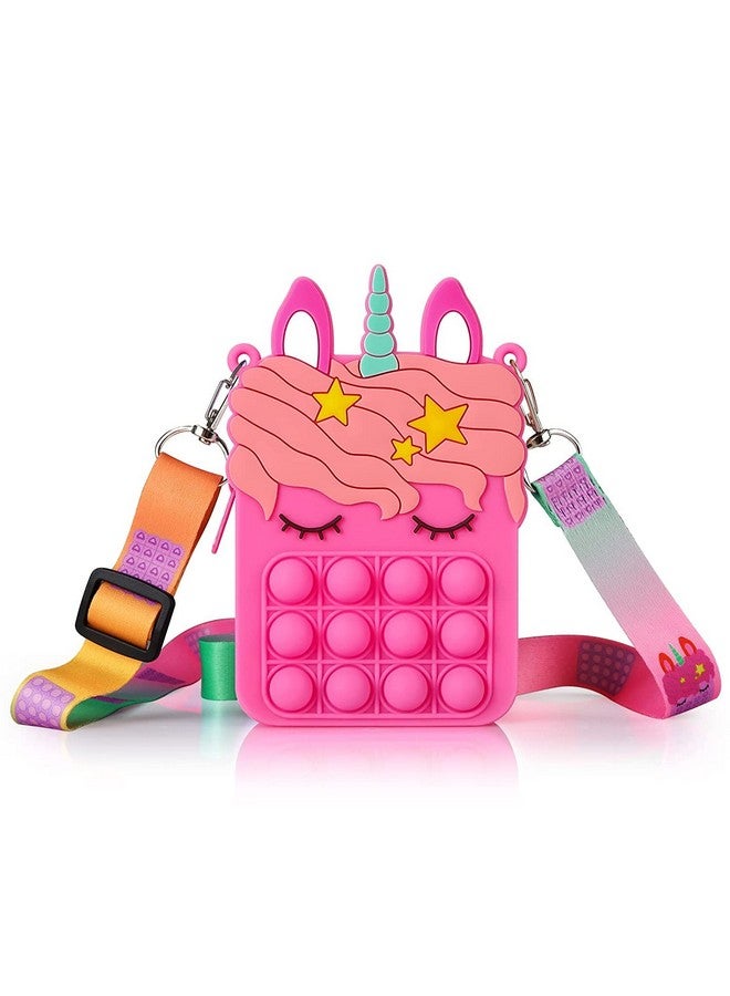 FunBlast FunBlast Combo of Fidget Popit Pouch, Diary & Sling Bag for Kids Pop it Stationery Kit - Coin Pouch, Stationary Organizer Set/Birthday Return Gifts for Girls, Kids (Pack of 3; Random Color) - Image 4