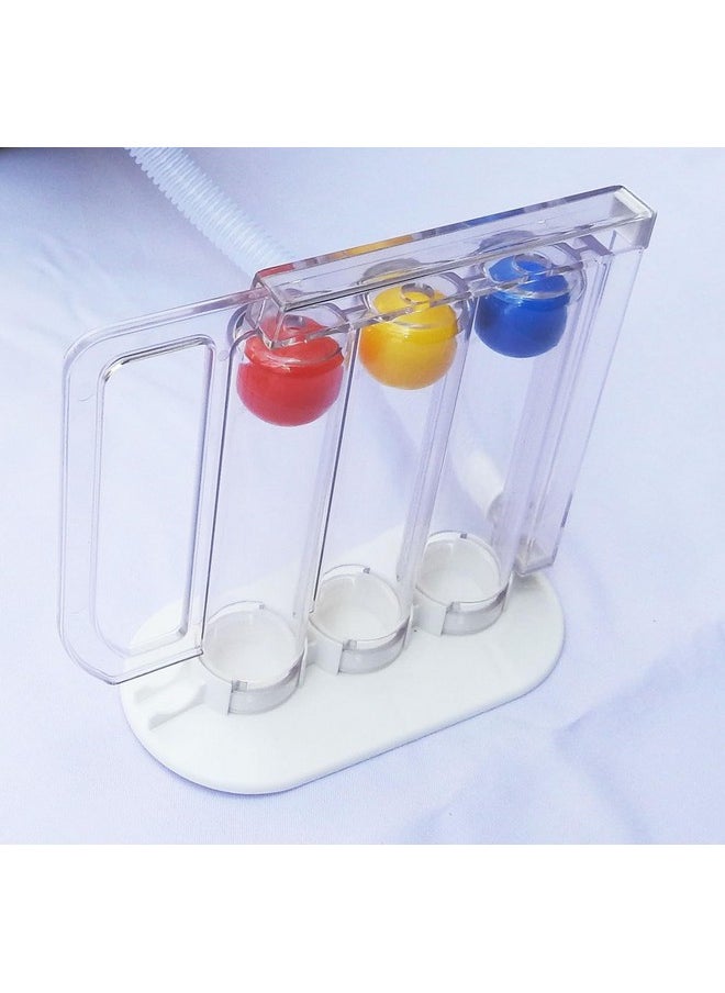 Wonder Care - Deep Breathing Lung Exerciser 3 Balls Incentive Spirometer Small And Washable For Adults White Pack Of 1. - Image 1