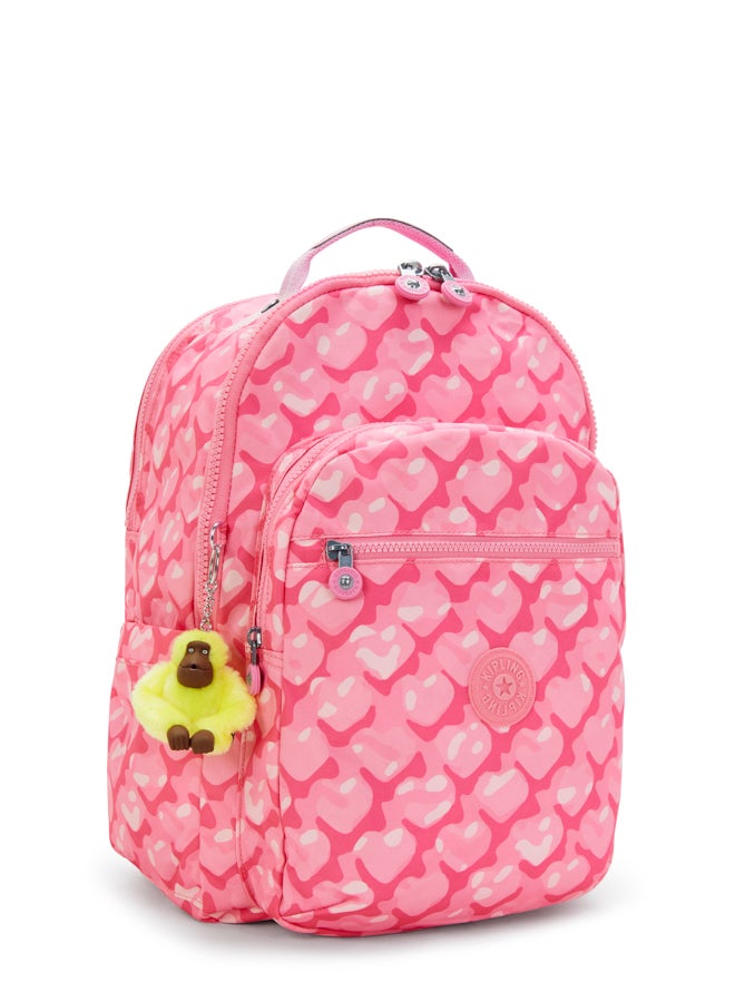 kipling Large backpack (with laptop compartment) Female Adorable Hearts Seoul College I7973-1NB - Image 4