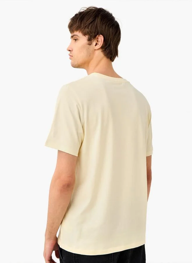 SP Characters  Regular Fit Jurassic Park Print Crew Neck T-shirt for Men | Best Price UAE