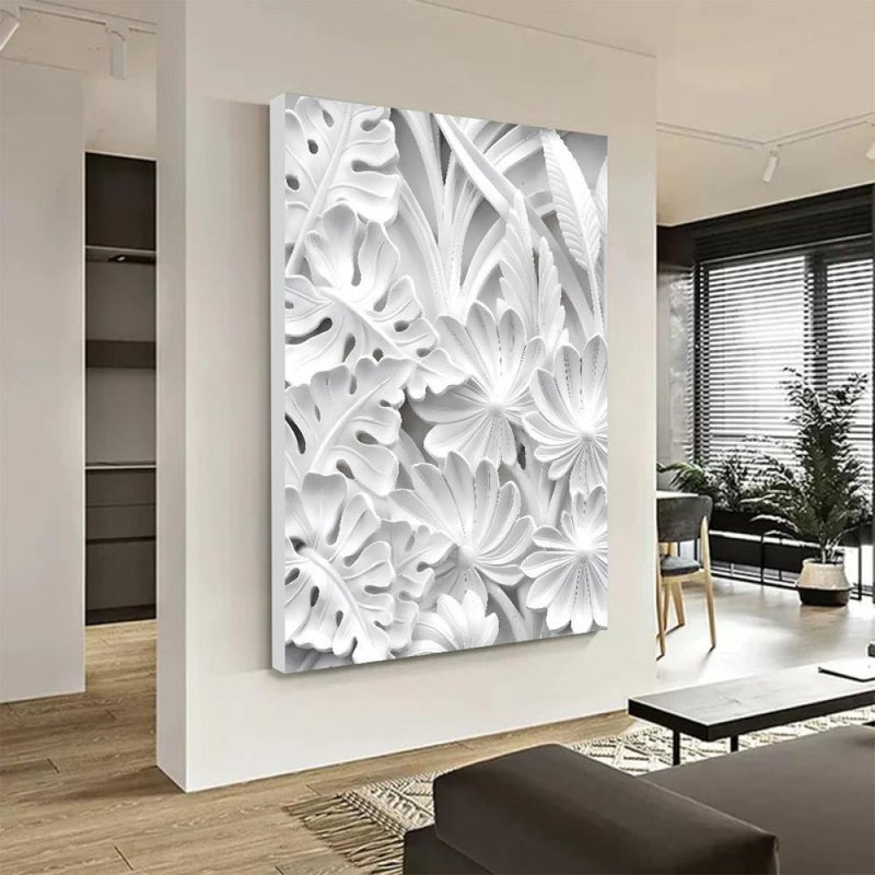 Marktna One piece of printed canvas wall art in the style of a plaster painting with a hollow frame, measuring (40×60). - Image 2