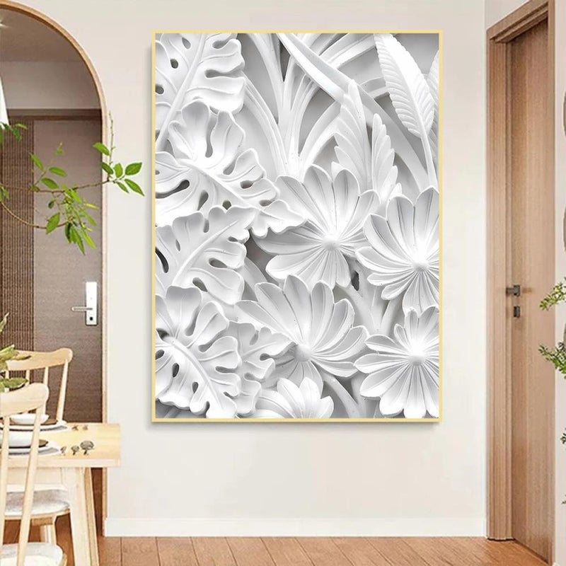 Marktna One piece of printed canvas wall art in the style of a plaster painting with a hollow frame, measuring (40×60). - Image 1