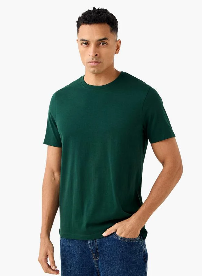 سبلاش فيڤ Men Regular Fit Crew Neck Short Sleeves T-shirt