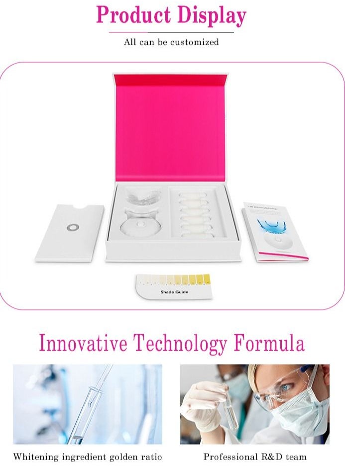 SMILEKIT Teeth Whitening Capsule Set, Natural Whitening, Effective Stain Removal, Contains 6 Teeth Whitening Capsules and Color Card  - Image 3