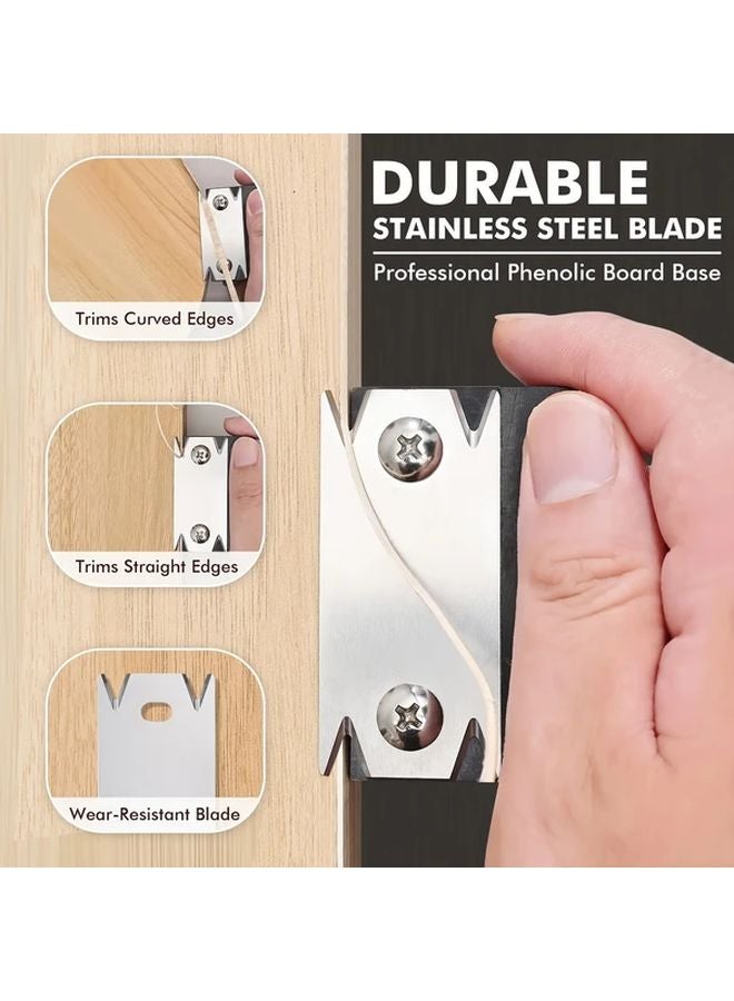 Woodworking Edge Strap Trimmer Black With 2 Spare Blades Stainless Steel For Wood Plywood PVC ABS - Image 4