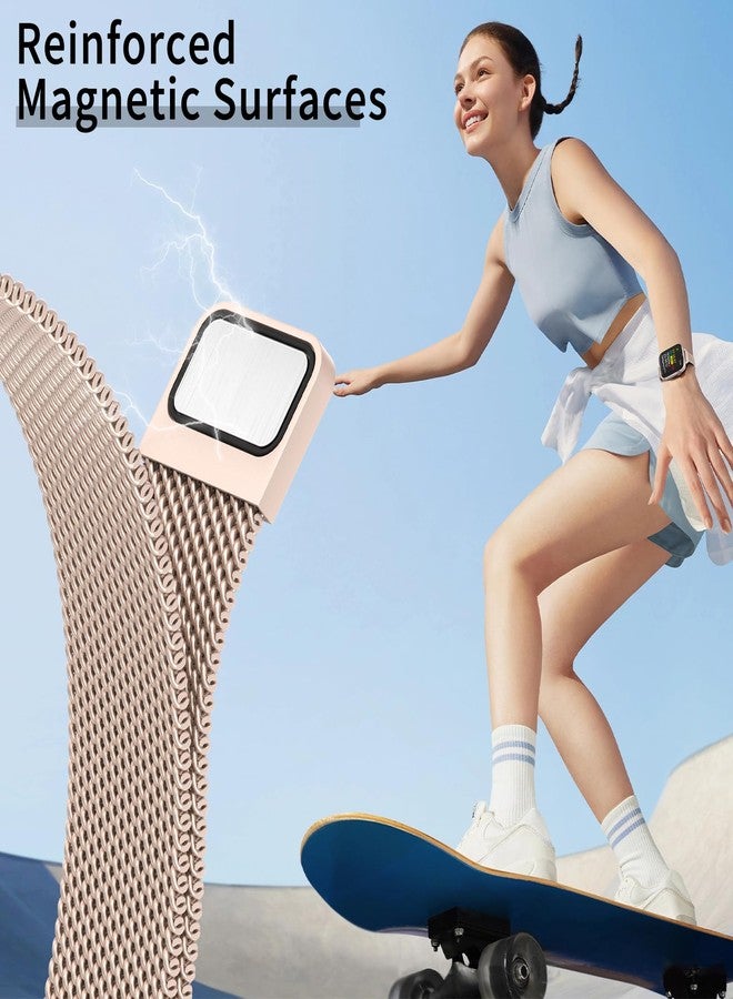 MARGE PLUS Slim Milanese Loop Compatible with Apple Watch Band for women 41mm 41mm 38mm 42mm 46mm 45mm 44mm, Stainless Steel Magnetic Mesh Strap work on iWatch Series 11 10 9 8 7 6 5 4 3 & SE 3 2 1 - Image 5
