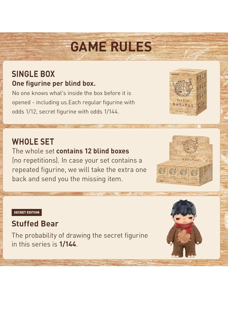 general POP MART Hirono - Shelter Series Characters, HIRONO Blind Box Characters, Random Design Action Characters, Favorite Toys, Home Decor, Holiday Birthday Gifts - Image 2