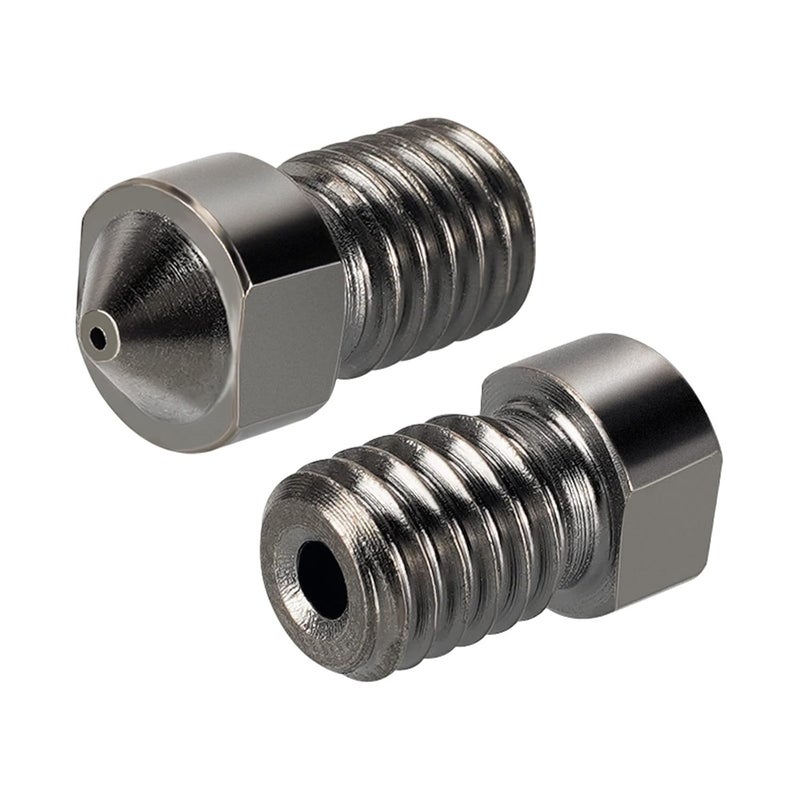 3D Printer Nozzles: 8 Pcs Black Hardened Tungsten Steel - Superior Wear Resistance for Abrasive Filaments, Universal Compatibility with Prusa I3 E3D V6 Hotends, Complete Maintenance Kit Included for 3 - Image 3